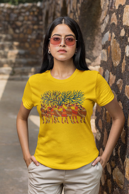Madhubani Printed T-Shirt’s