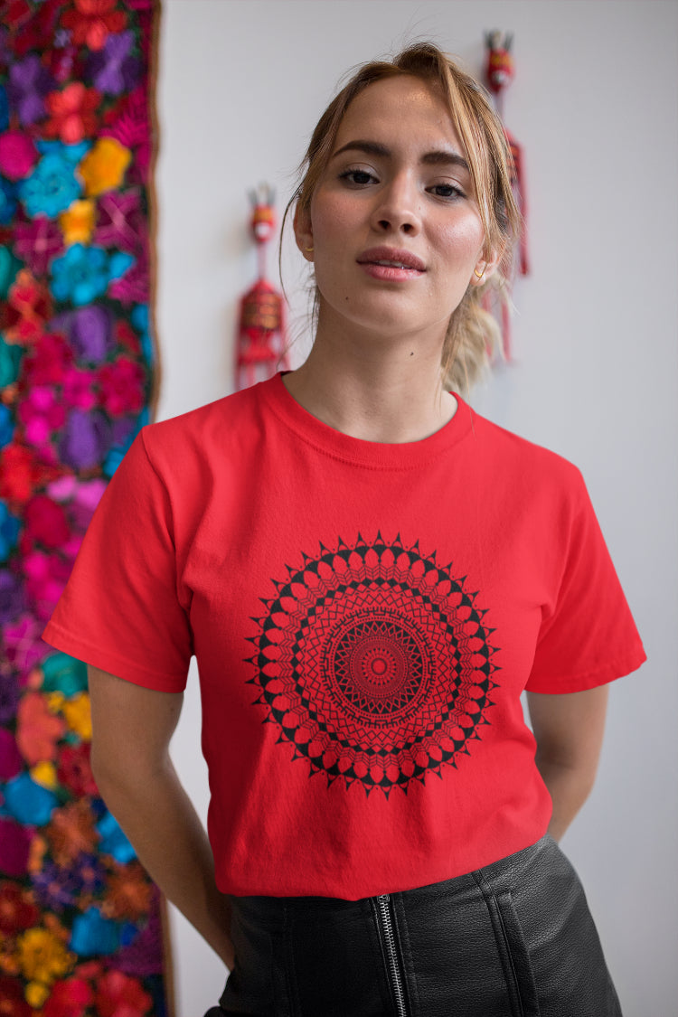 Classic Mandala Art T-Shirt for Women