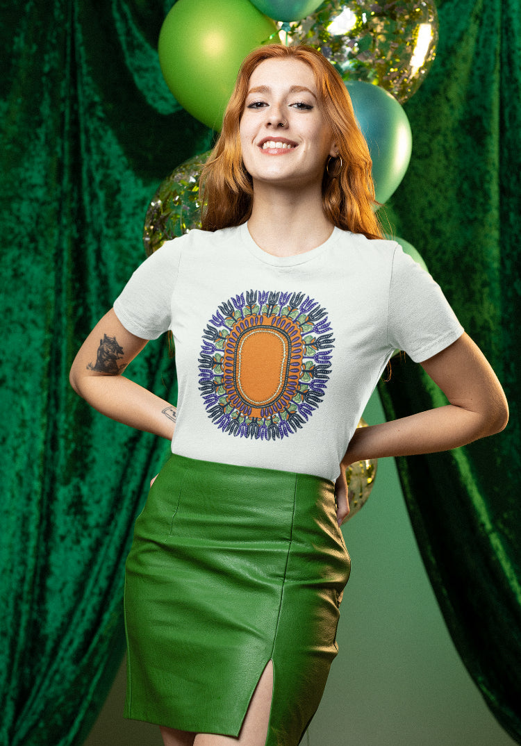 Creative Mandala Art T-Shirt for Women