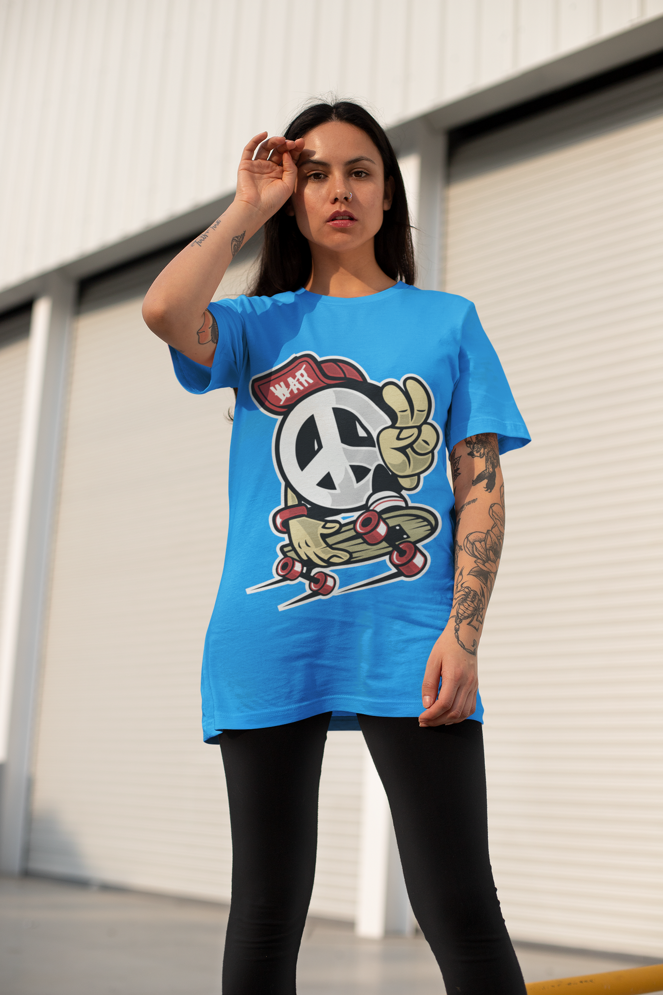 Skateboarding  Cartoon Character T-Shirt