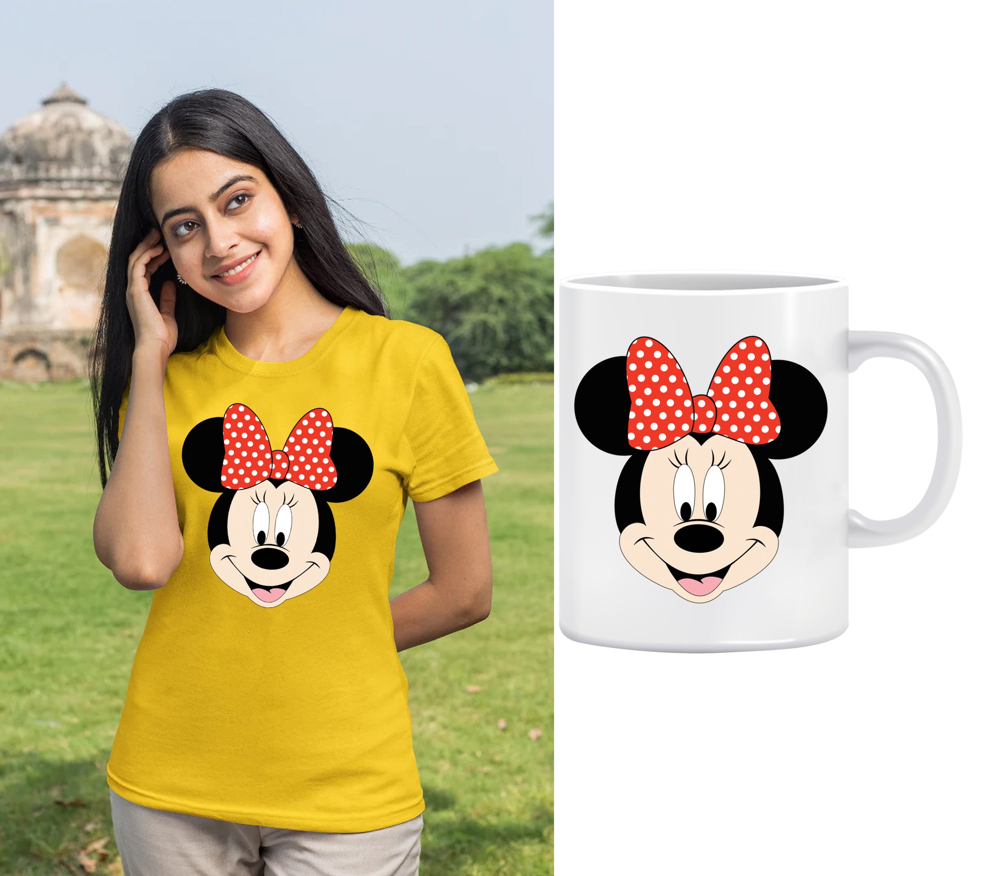 Mickey Mouse Girl Print T-Shirt