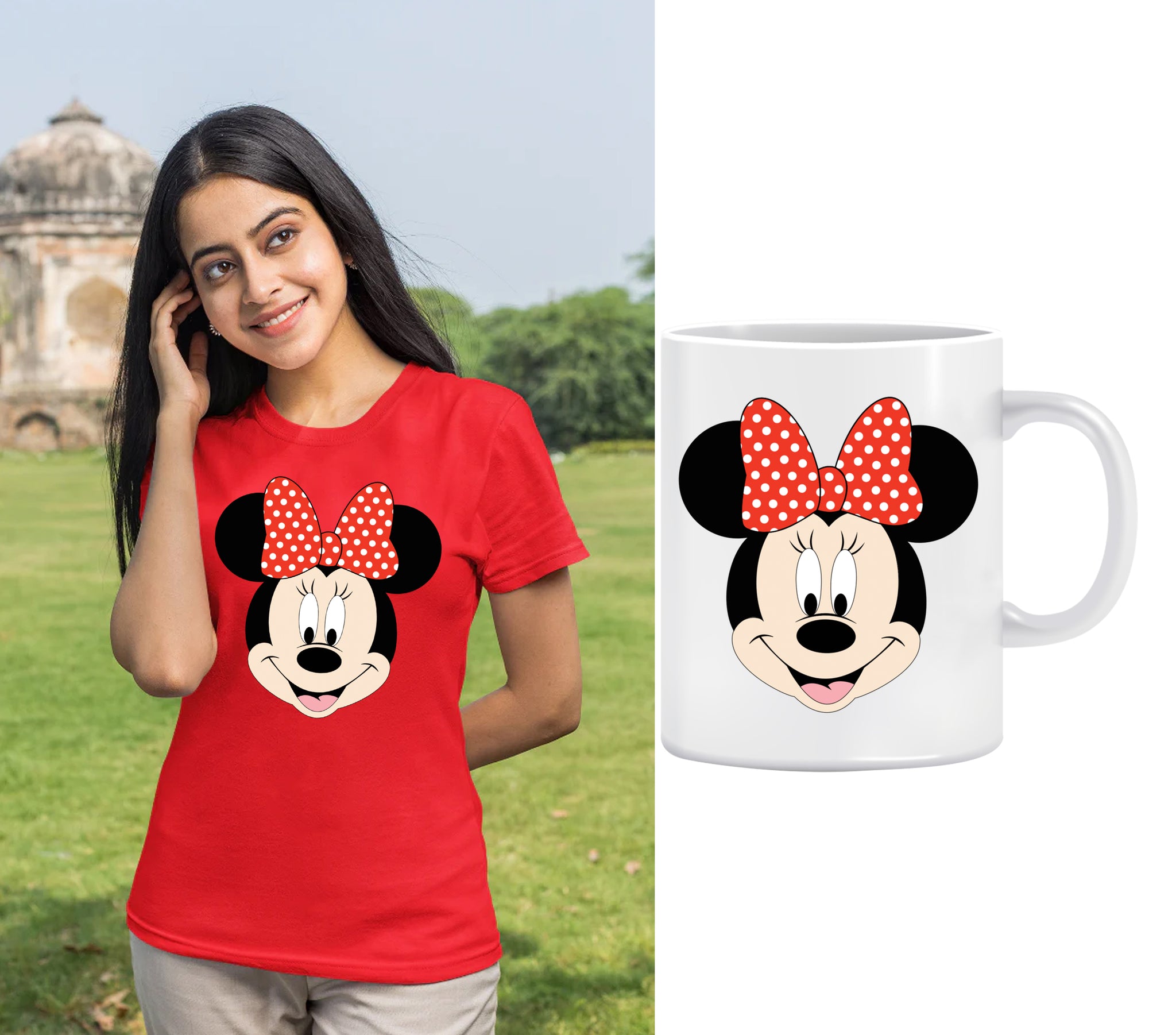 Mickey Mouse Girl Print T-Shirt