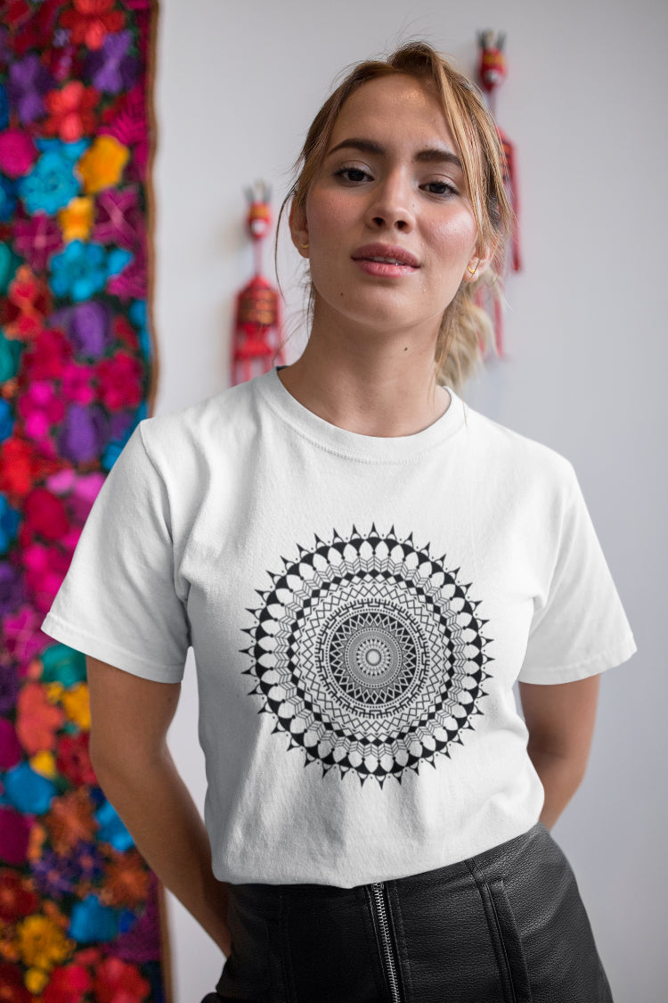 Classic Mandala Art T-Shirt for Women