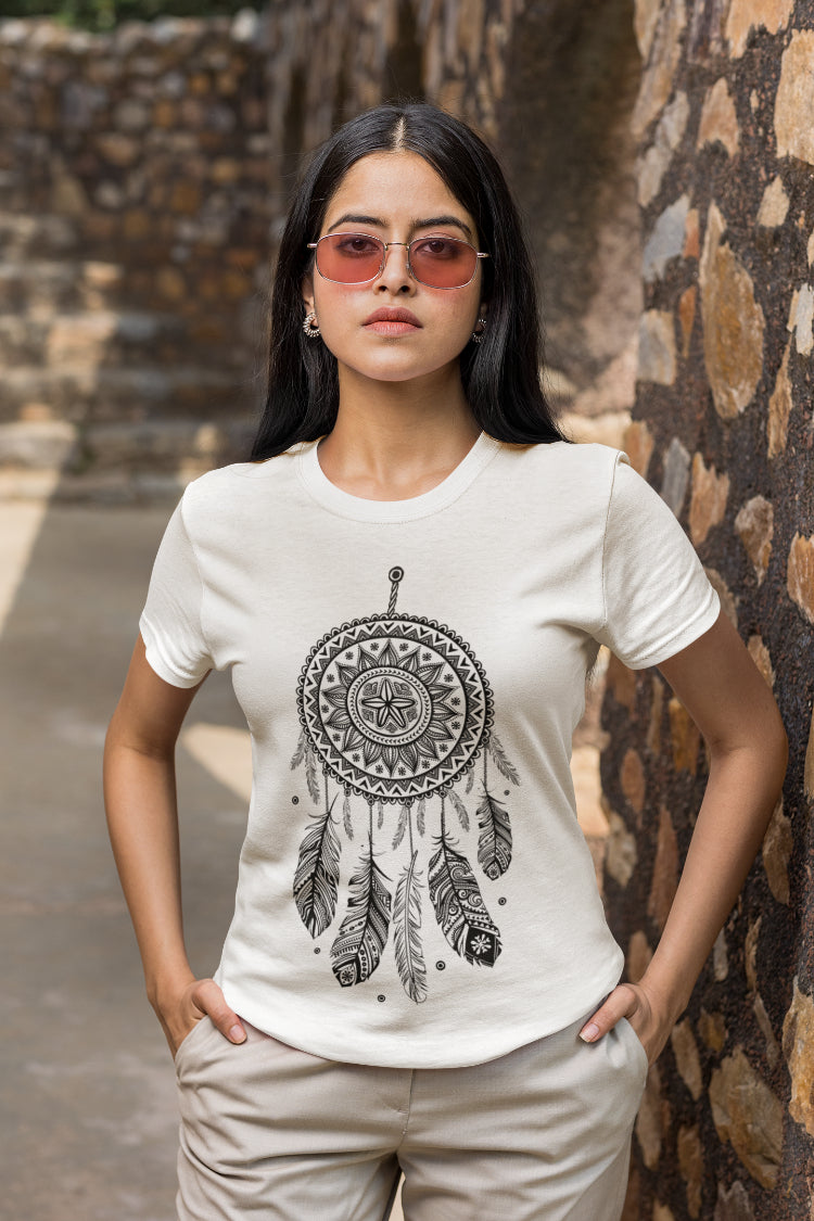 Dream Catcher Mandala T-Shirt for Women