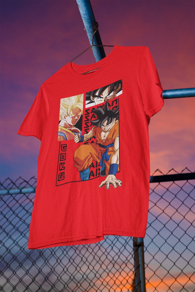 Goku Printed Unisex Anime T-shirt