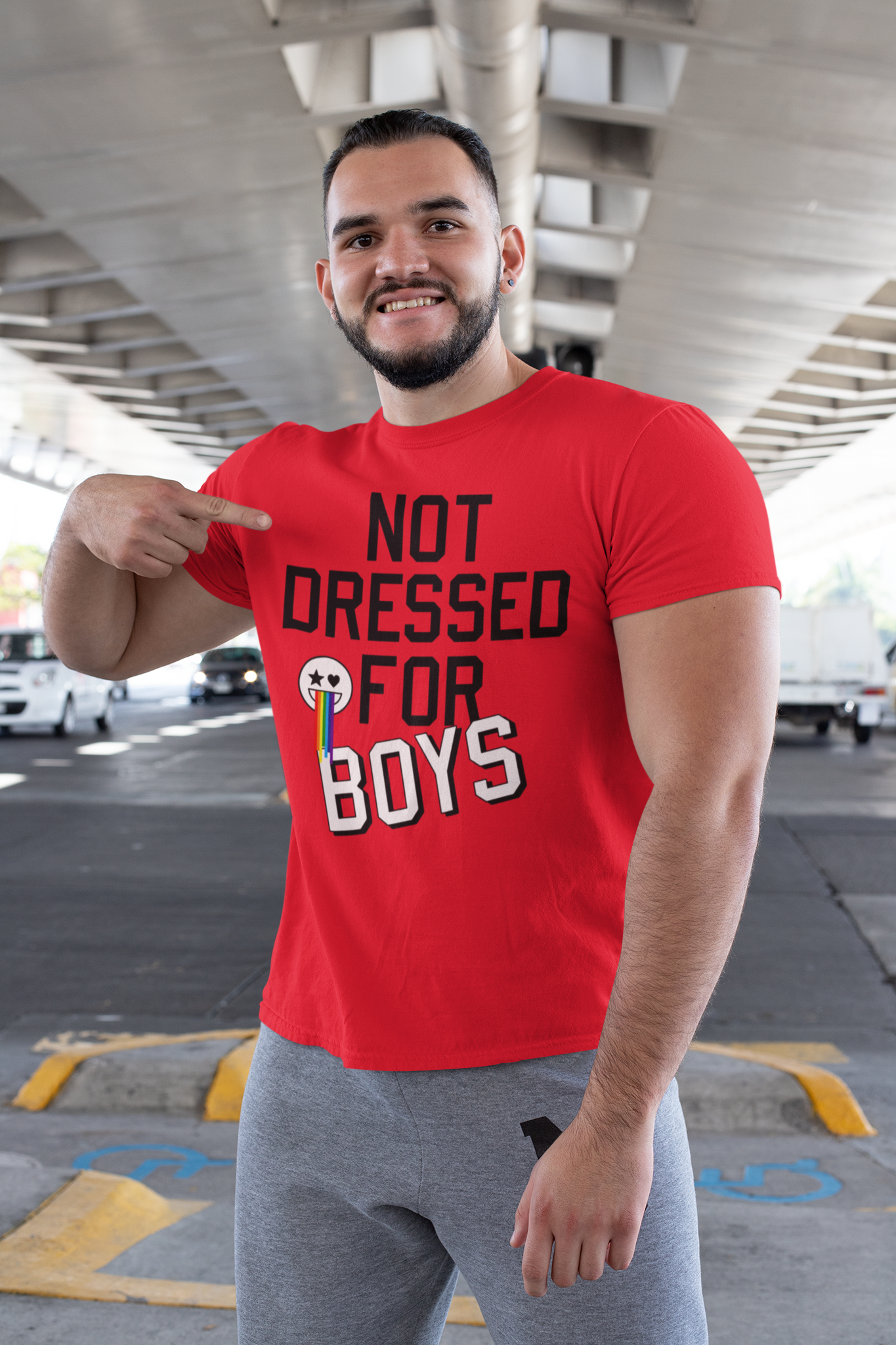 Not Dressed for Boys Print T-Shirt
