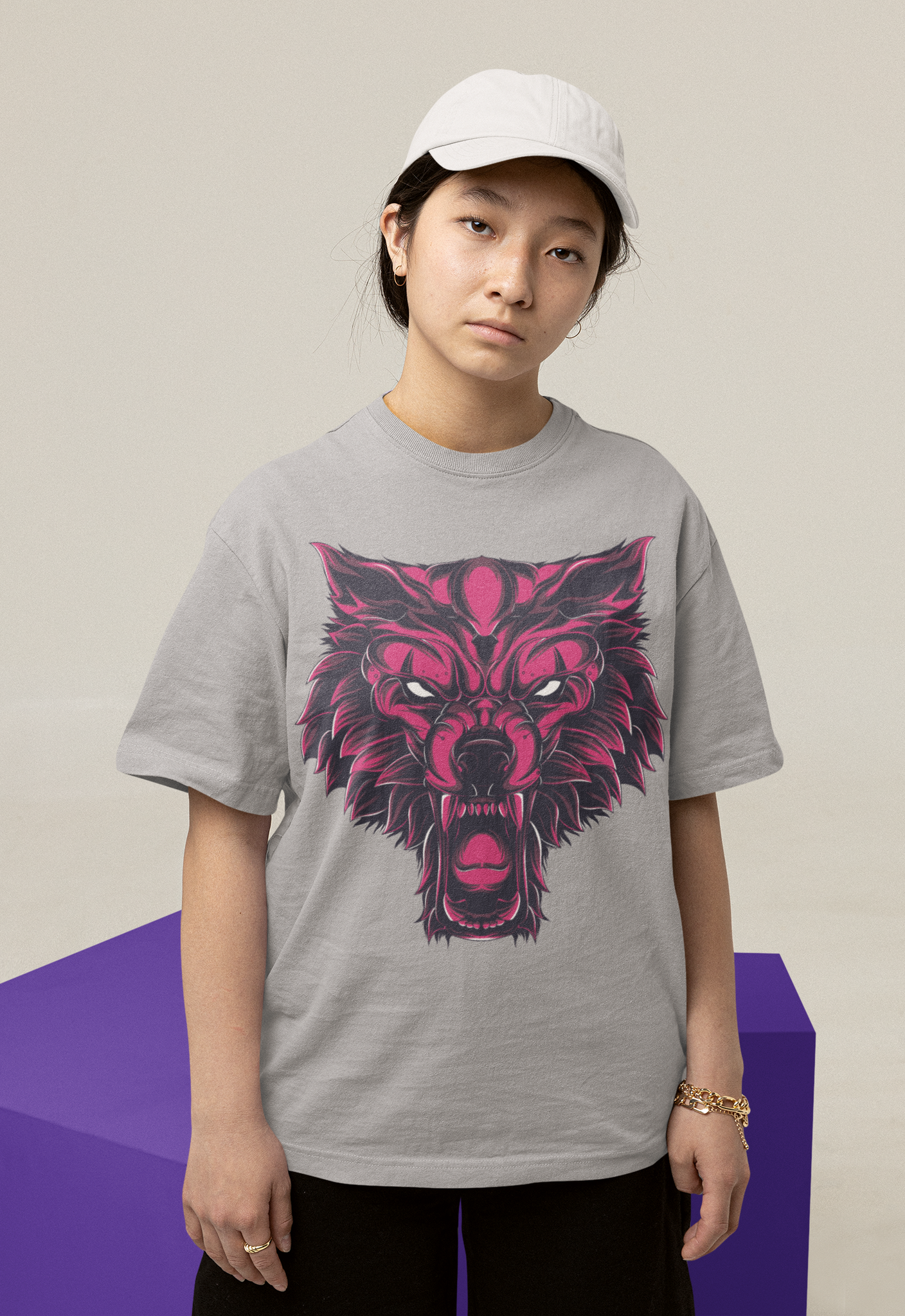 Tiger oversized Printed T-Shirt