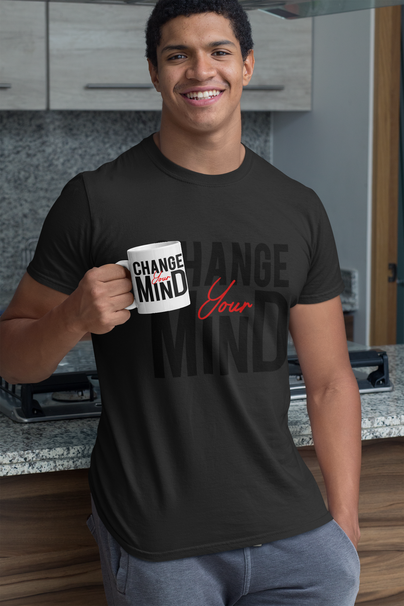 Change Your Mind Print T-Shirt