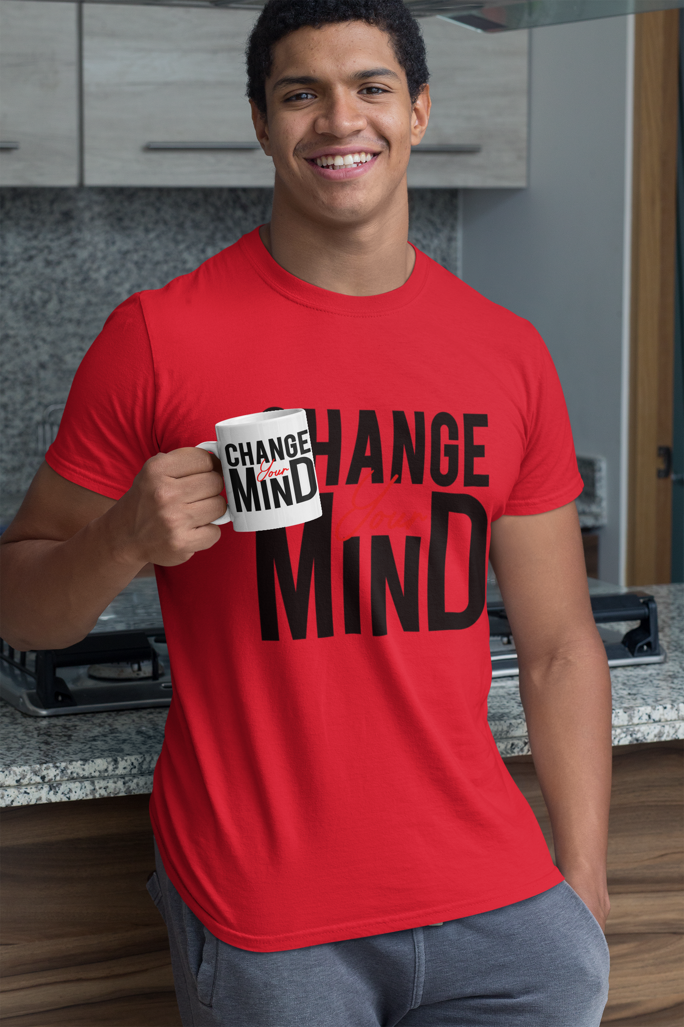 Change Your Mind Print T-Shirt