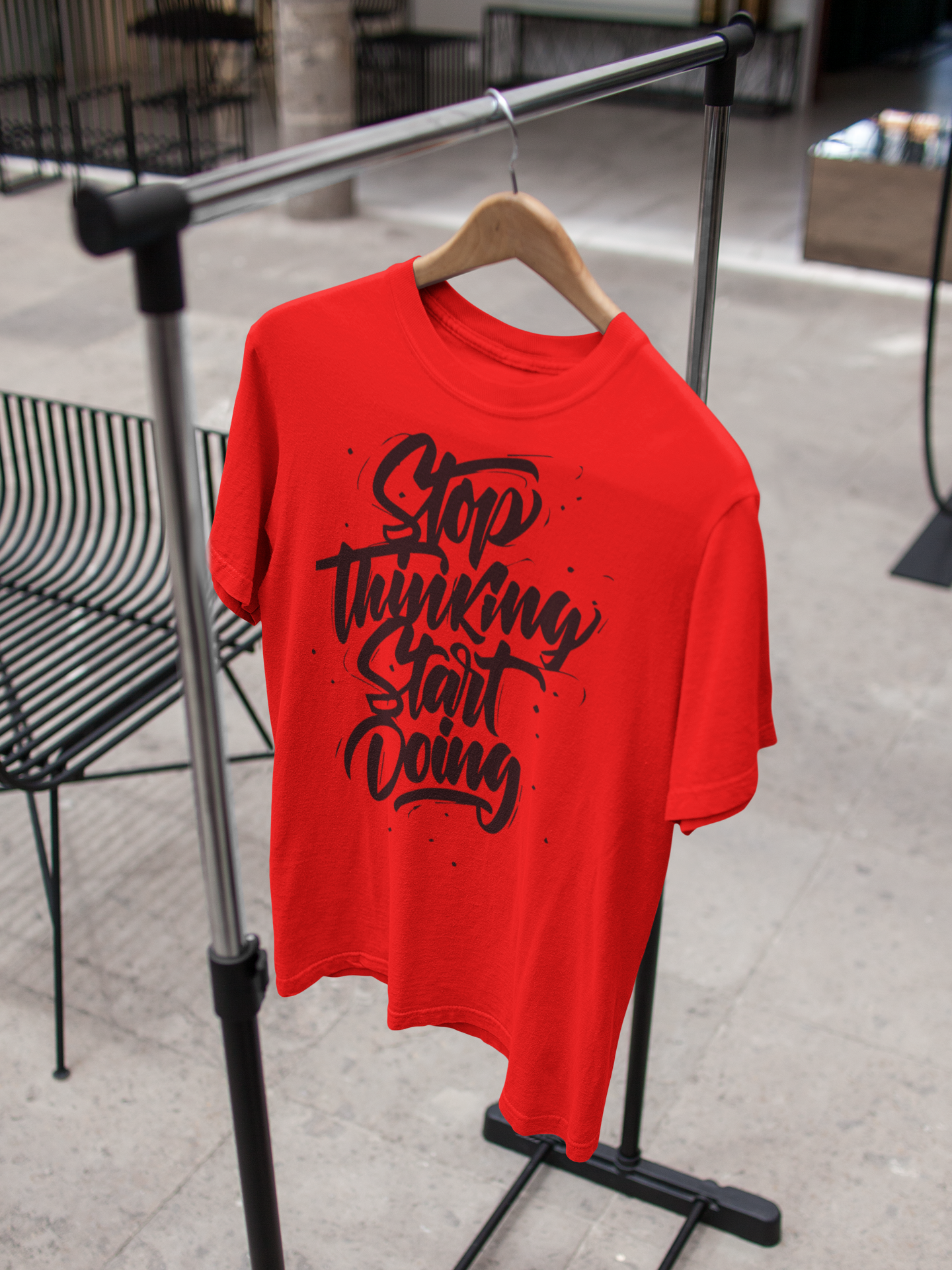 Stop Thinking Start Doing Print T-Shirt