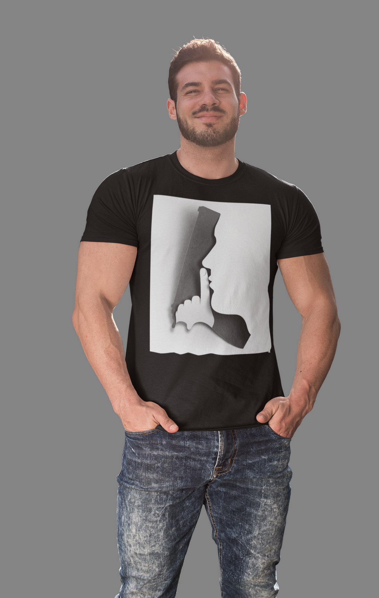 Man With Gun  Vashions T-Shirt