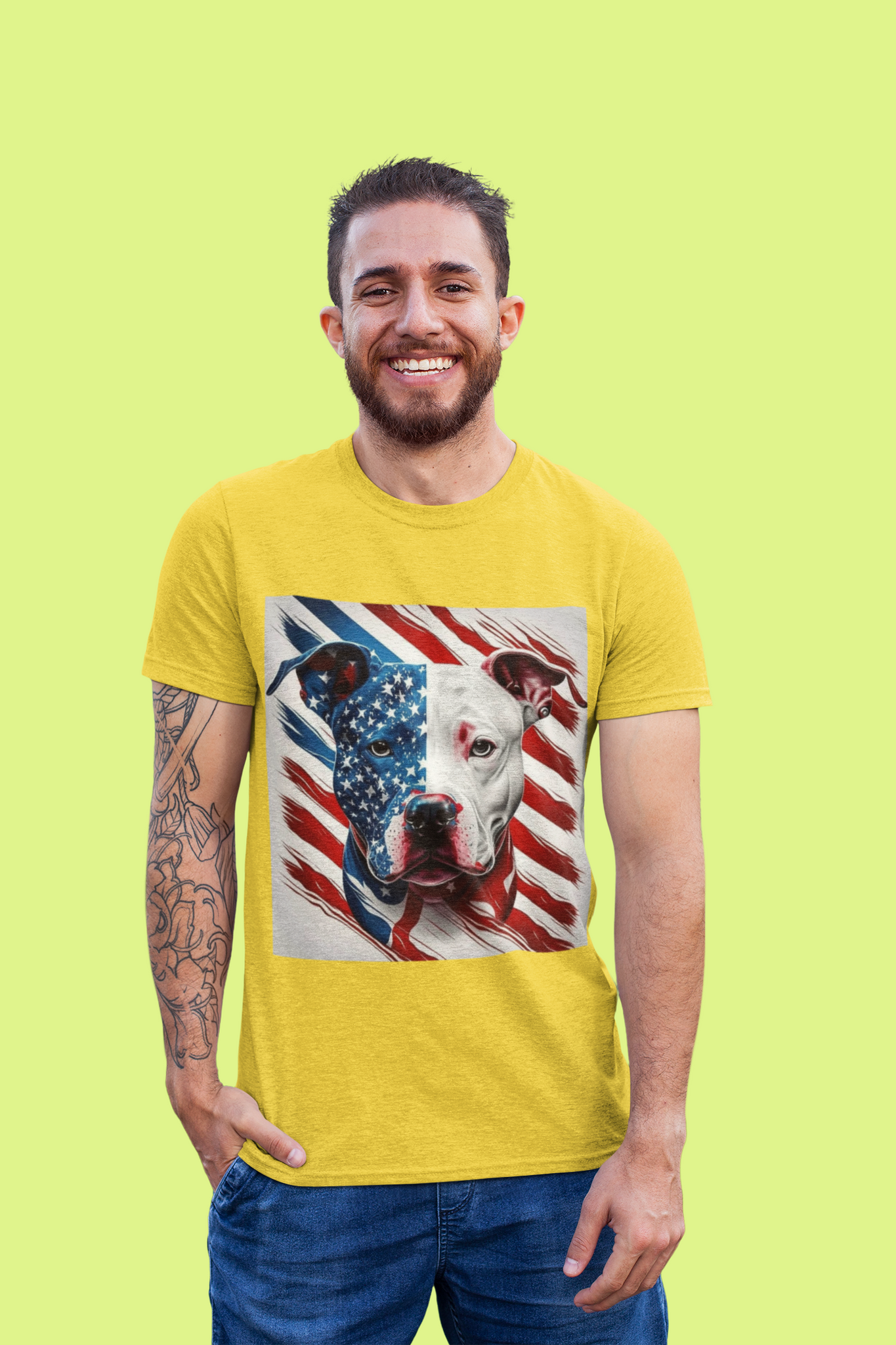 Pit Bull Print Vashions T-Shirt