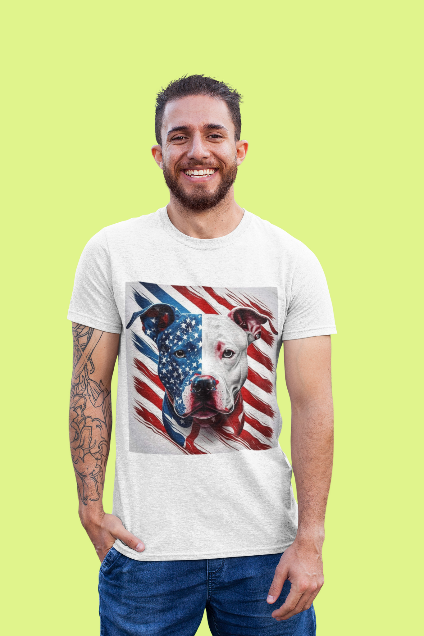 Pit Bull Print Vashions T-Shirt